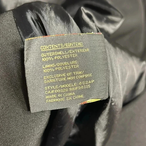 Novelti  coat,women large  PTP 21” black,front snap,shirt collar,career,classy - Picture 9 of 15